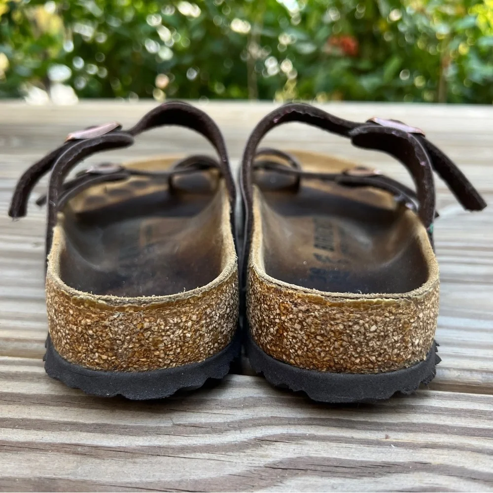 Birkenstock Mayari Mocha Birko-Flor Women's Sandals Size 38 US 7 Mocha Brown - Picture 5 of 9
